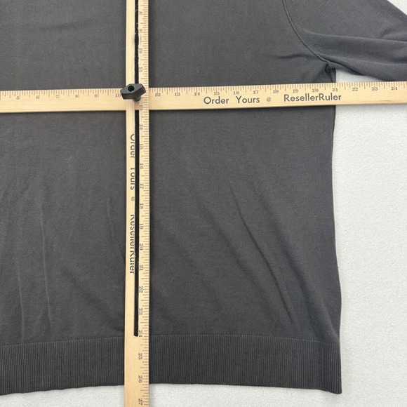 ZADIG & VOLTAIRE Sweater Mens Medium Black Pullover Crewneck Cotton Long Sleeve - Picture 8 of 9